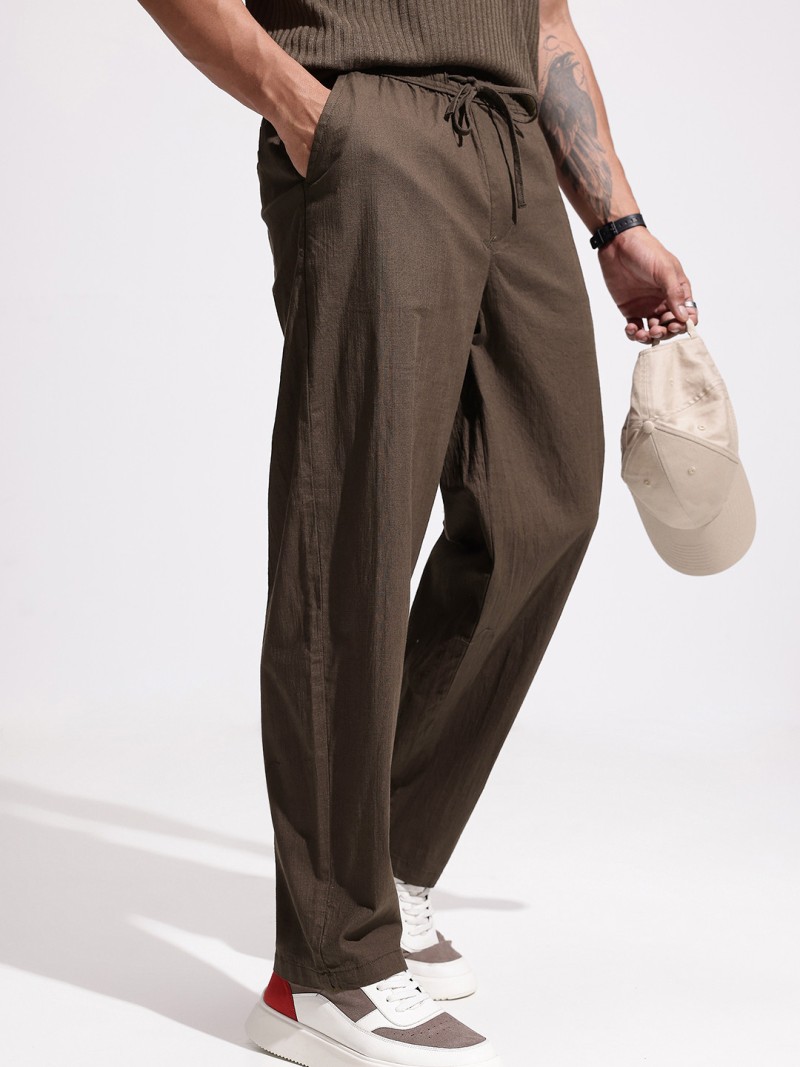 WROGN Men Loose Fit Trousers