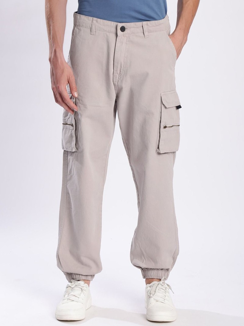 IVOC Men Relax Fit Cargo Joggers Trousers