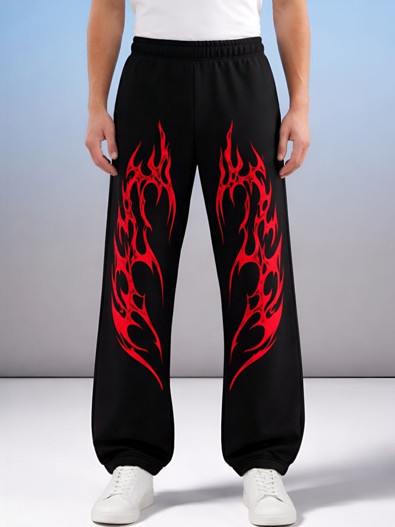 TEDWOODS Men Printed Mid Rise Track Pants