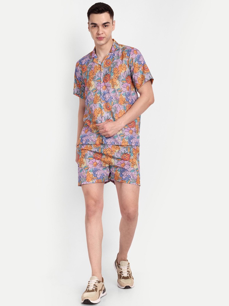 TILISM Printed Pure Cotton Shirt & Shorts