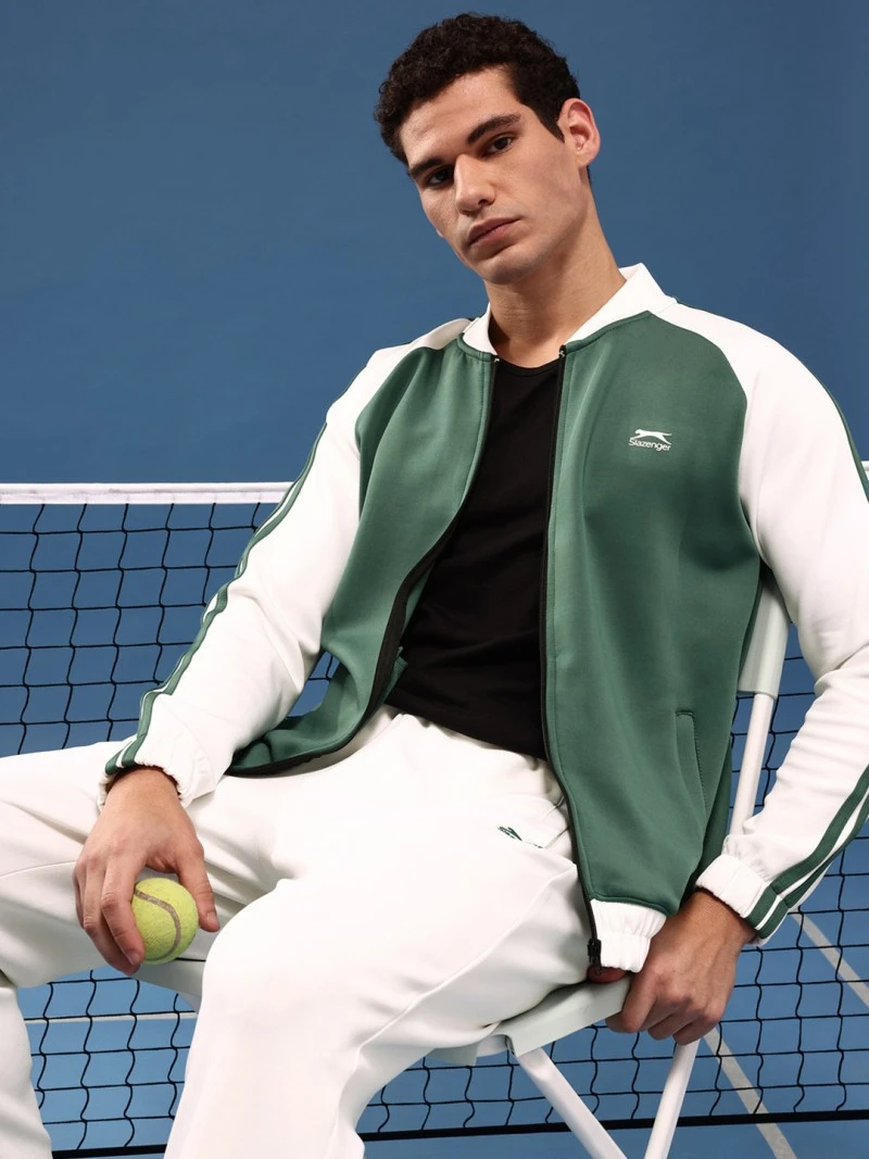 Slazenger Athleisure Colourblocked Jacket With Track Pants
