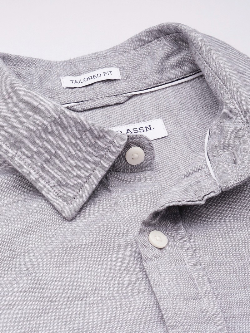 U.S. Polo Assn. Tailored Fit Opaque Casual Shirt