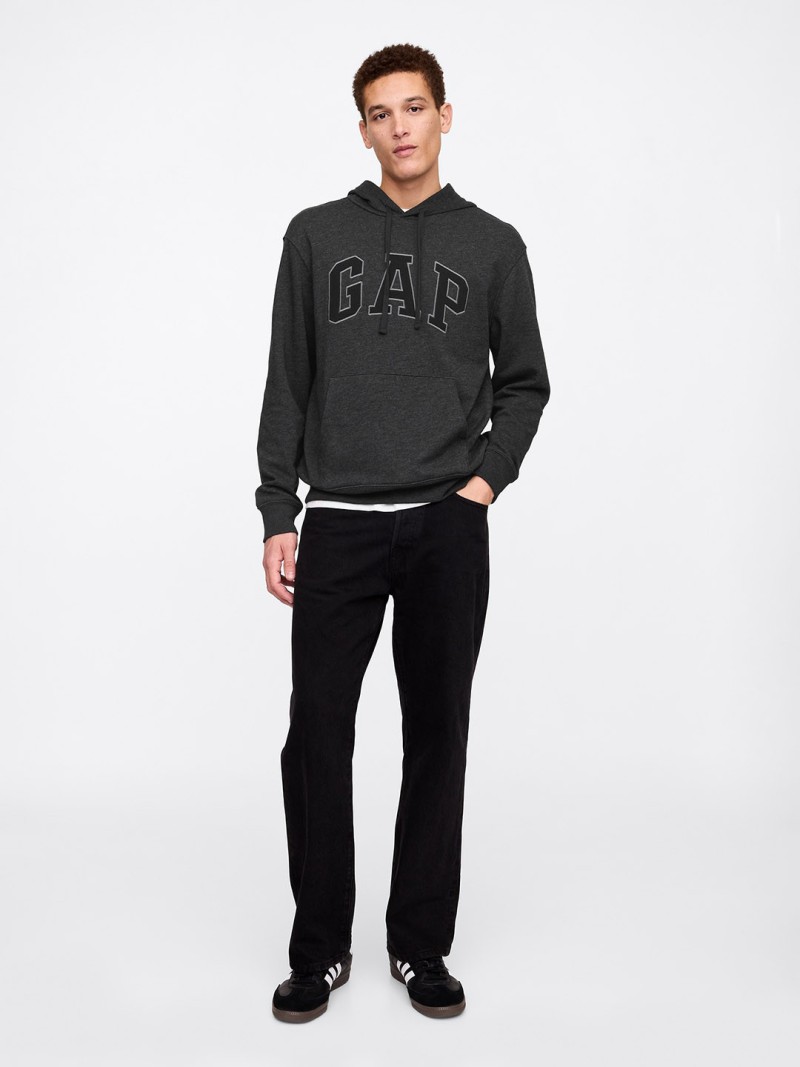 GAP Brand Logo Printed Hooded Sweatshirt